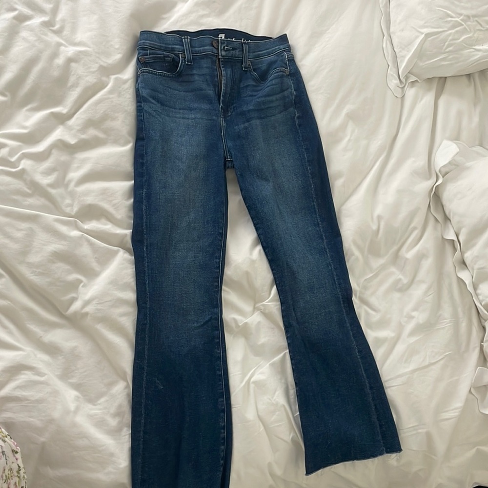 7 For All Mankind high waisted dark washed jeans